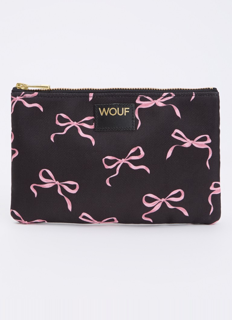 Wouf Juliette toilettas met print Zwart - Deal