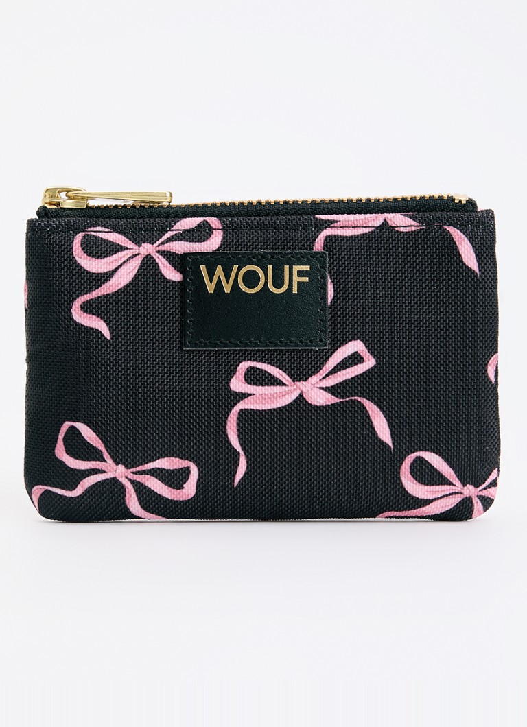 Wouf Dames Juliette portemonnee met print in de kleur Zwart, maat: 1maat