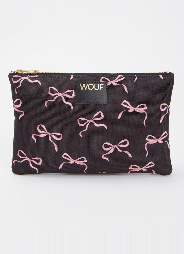 Wouf Juliette toilettas met print Zwart - Deal