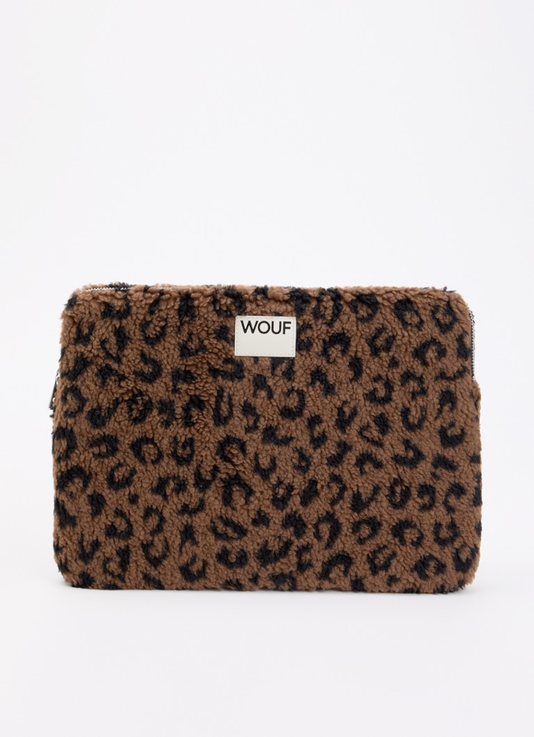 Wouf Simona laptophoes 13 en 14 inch van teddy Donkerbruin - Deal