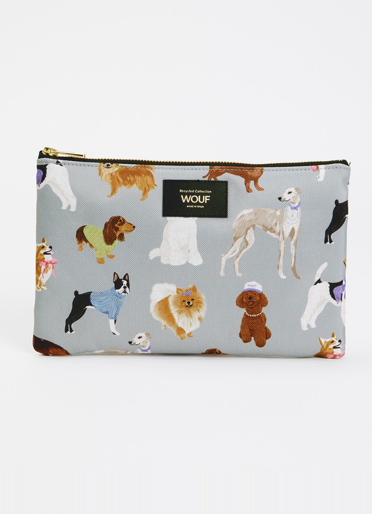 Wouf Puppy XL toilettas met print Multicolor - Deal