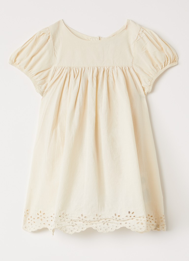 Molo Meisjes Carmen tuniekjurk met broderie in de kleur Beige, maat: 18M=86