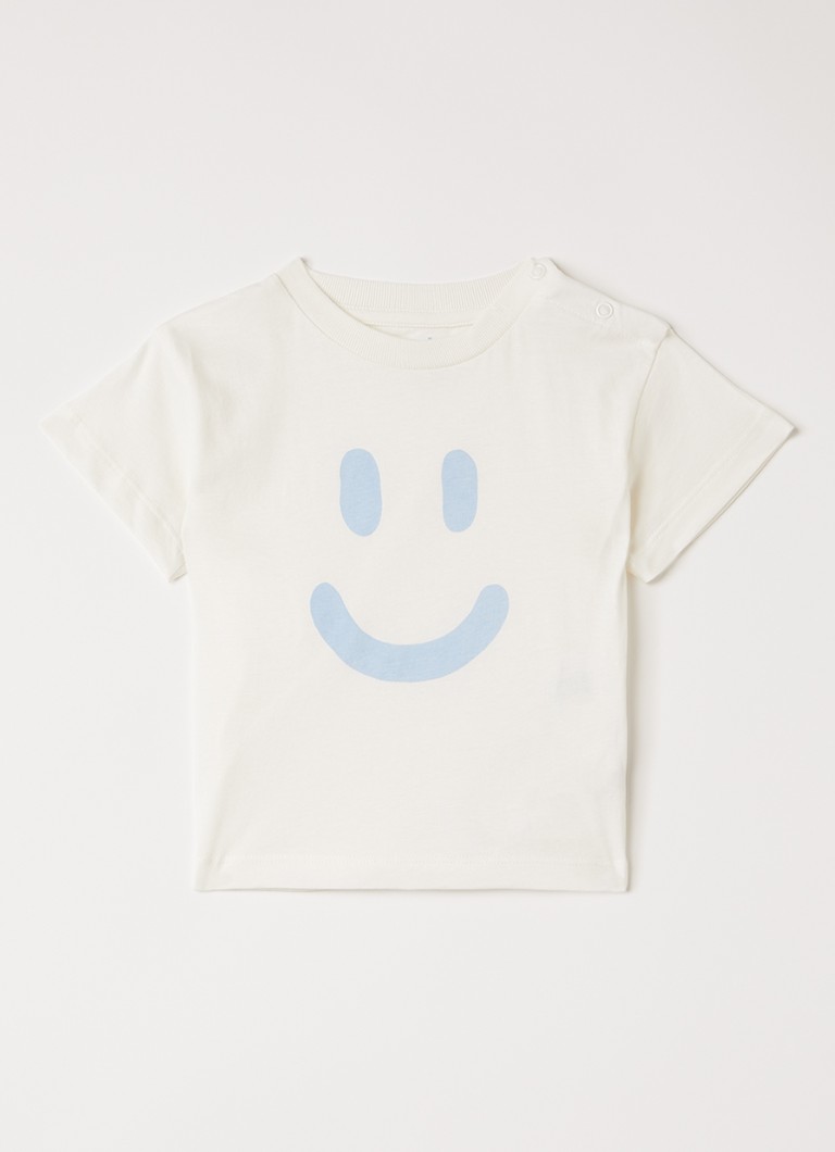 Molo Meisjes Enzo T-shirt met print in de kleur Gebroken wit, maat: 2Y=92