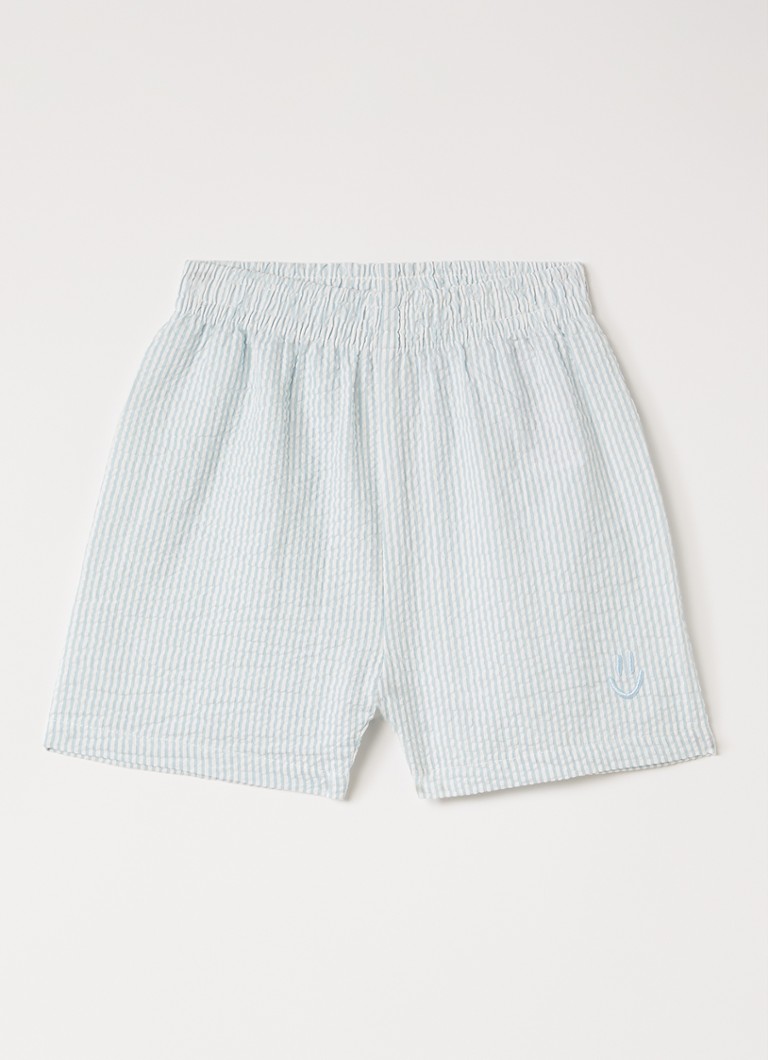 Molo Jongens Solar straight fit korte broek in de kleur Lichtblauw, maat: 6M=68