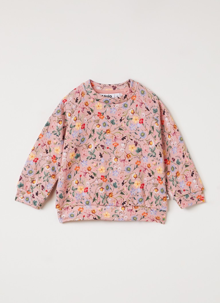 Molo Jongens Disc sweater met print in de kleur Roze, maat: 3M=62