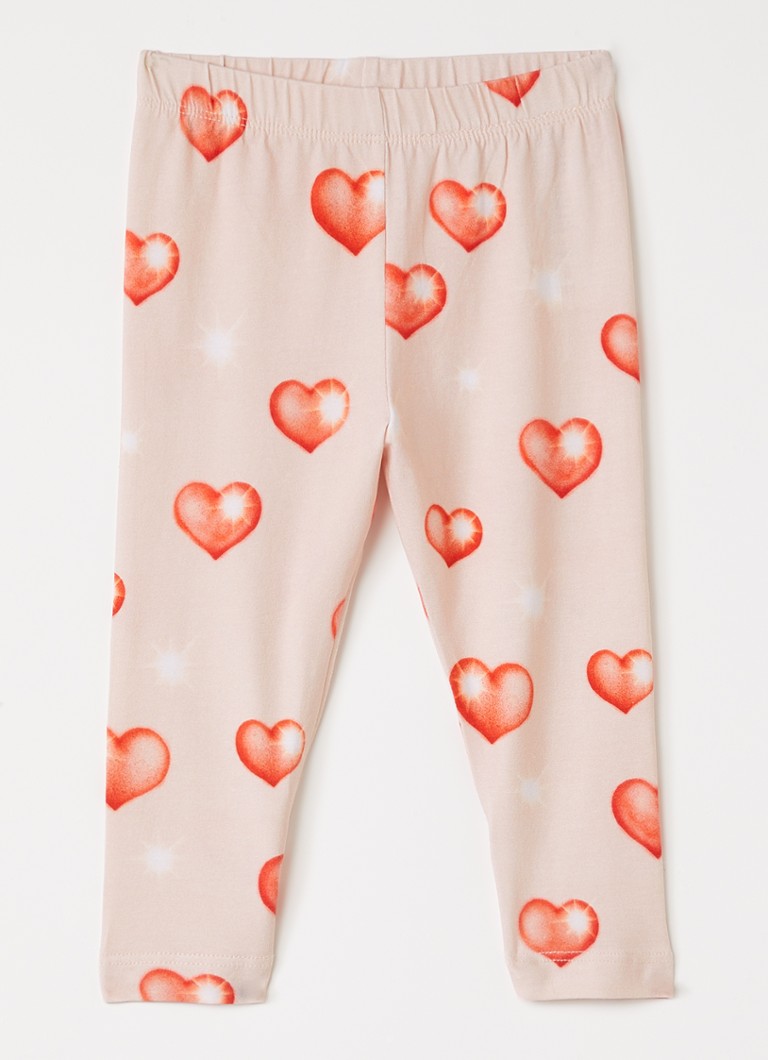 Molo Meisjes Elas legging met print in de kleur Lichtroze, maat: 12M=80