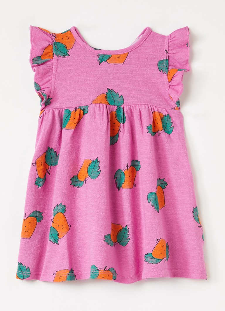 BOBO CHOSES Meisjes Tangerine jurk met print in de kleur Roze, maat: 12M=80
