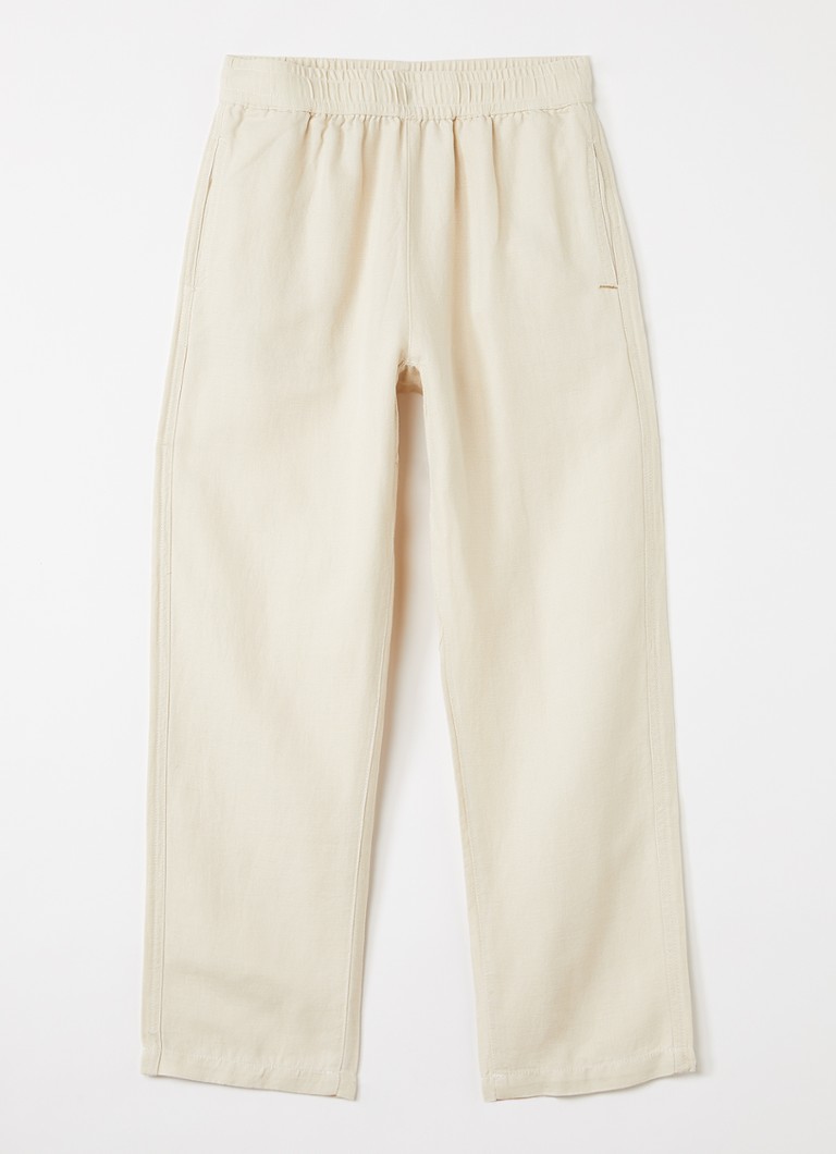 Molo Jongens Amor straight fit broek met steekzakken in de kleur Beige, maat: 9-10Y=140