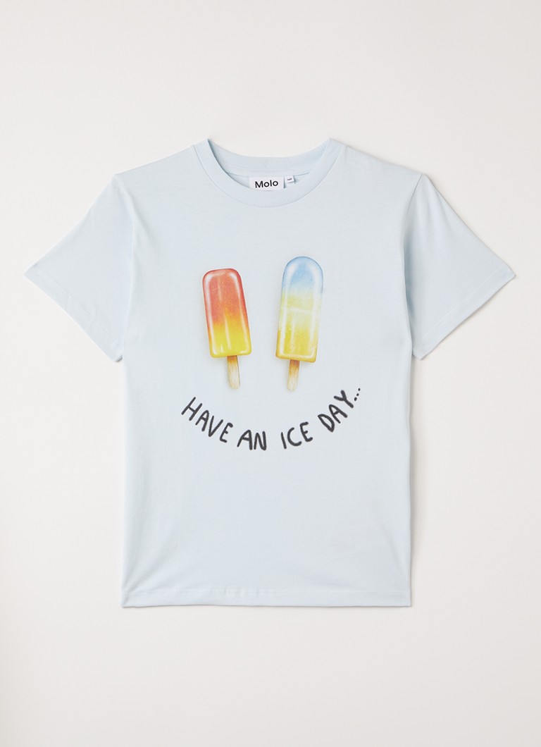 Molo Jongens Riley T-shirt met ruitdessin in de kleur Rood, maat: 5-6Y=116