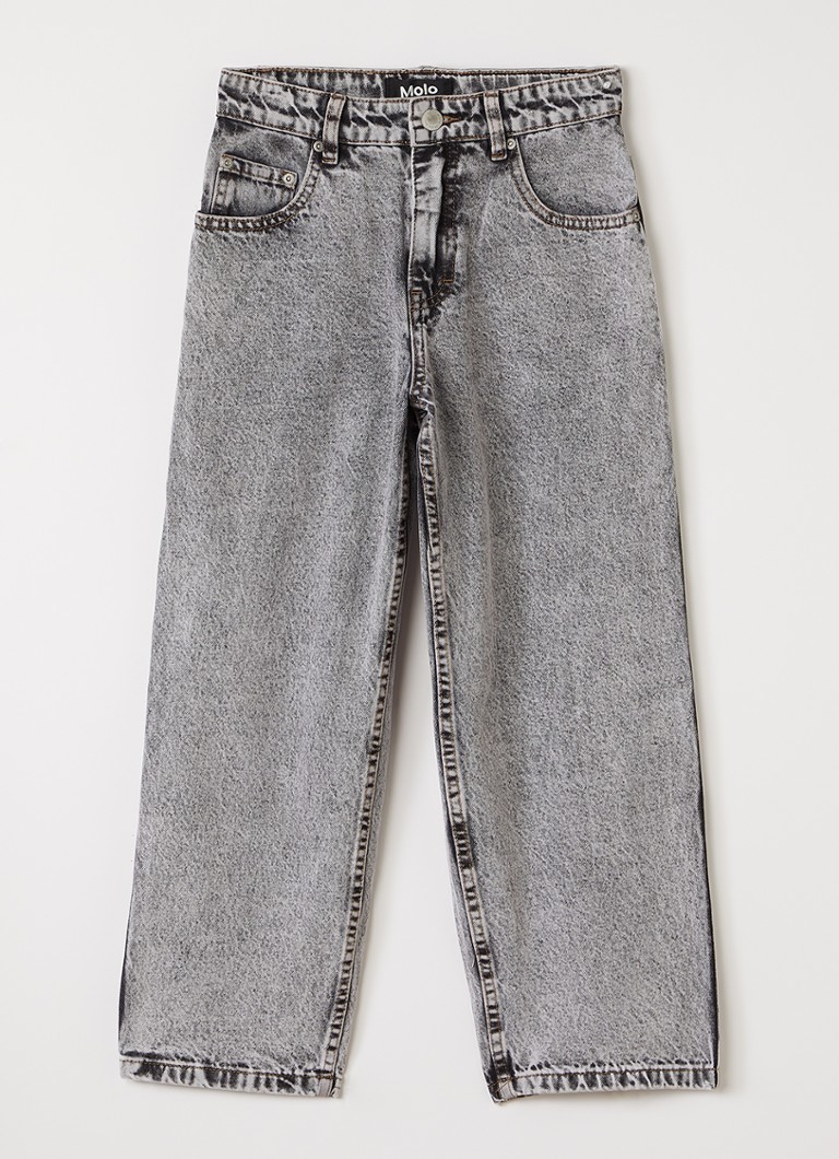 Molo Jongens Aiden straight leg jeans in de kleur Grijs, maat: 7-8Y=128