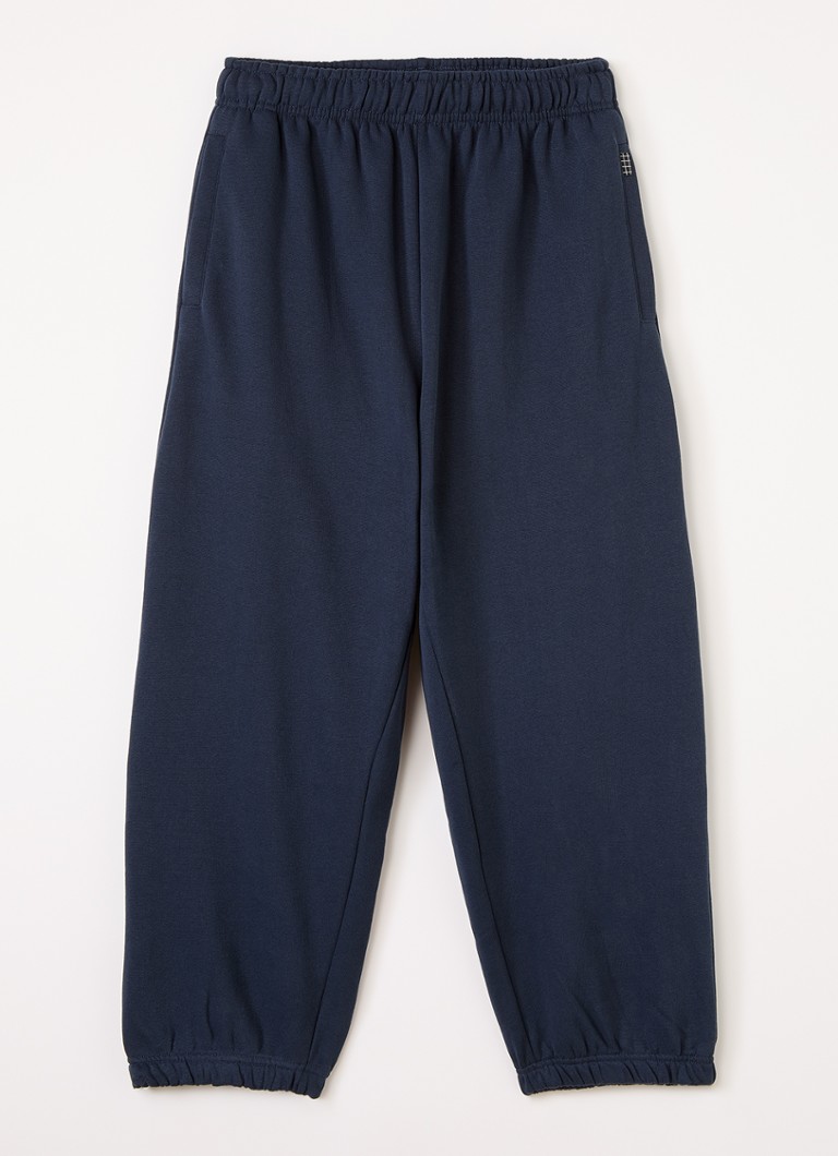 Molo Jongens Alroy tapered fit joggingbroek met steekzakken in de kleur Donkerblauw, maat: 13-14Y=164