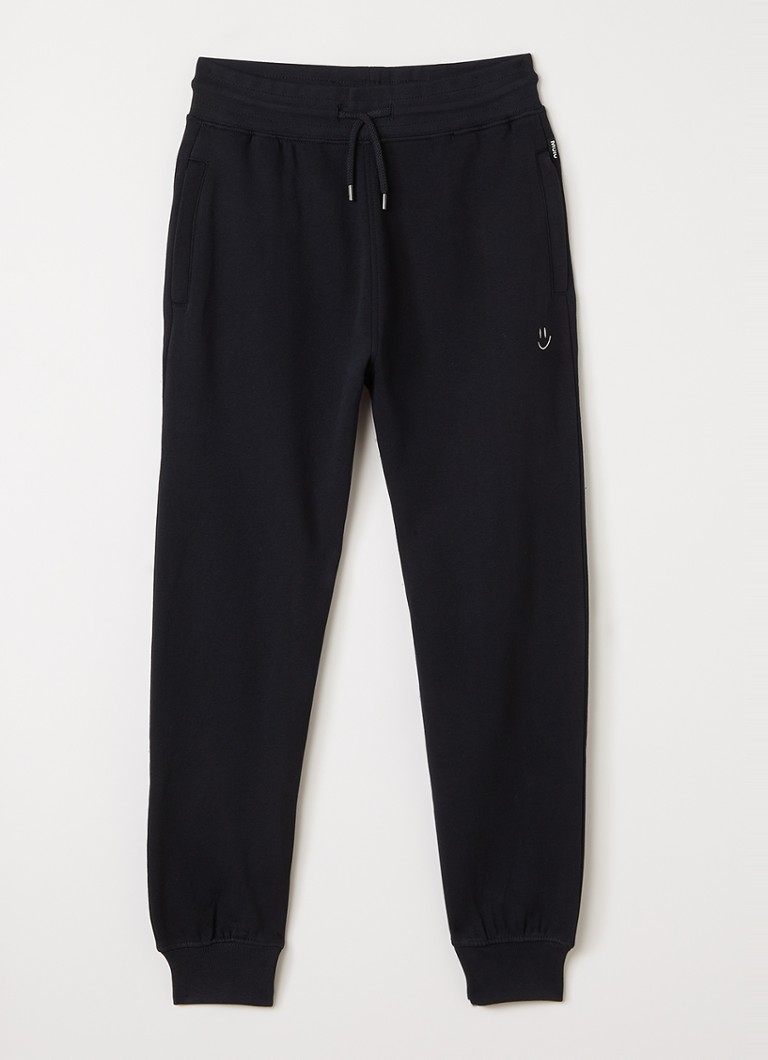 Molo Jongens Alvar tapered fit joggingbroek met ritszakken in de kleur Zwart, maat: 13-14Y=164