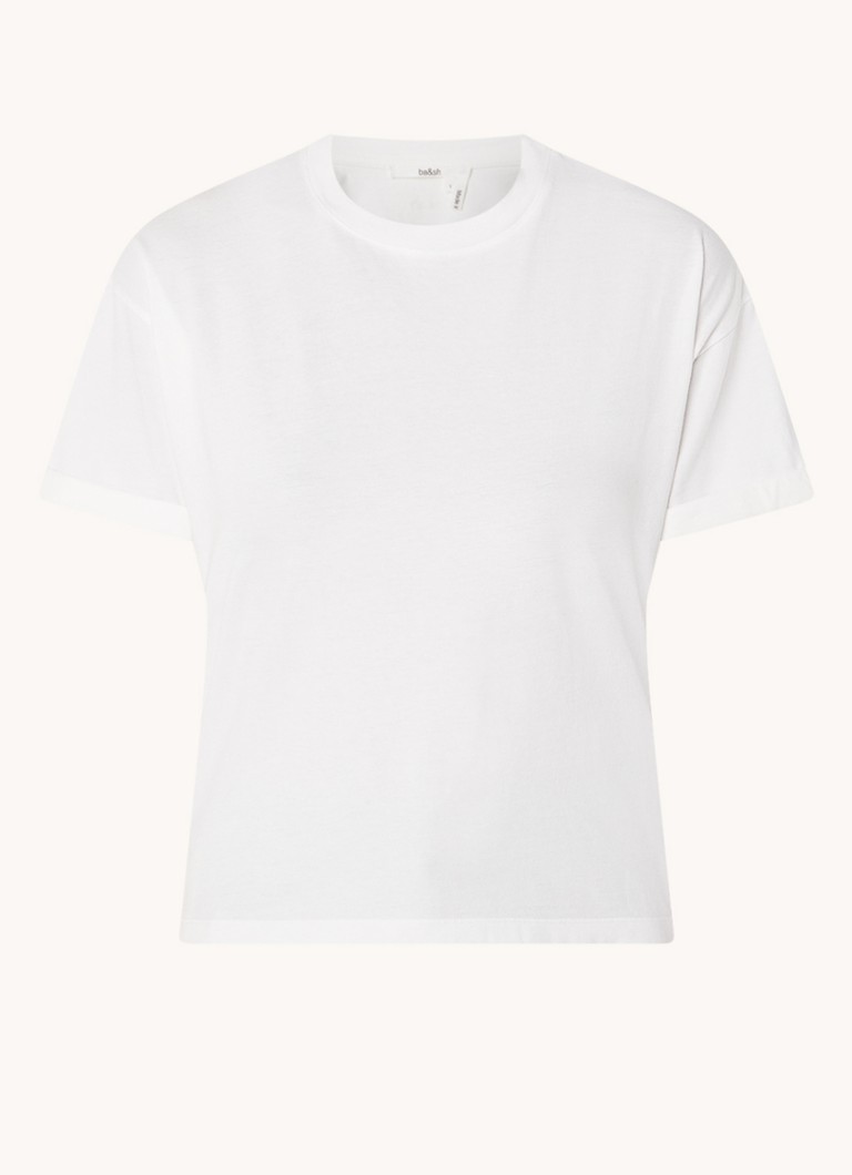 Ba&sh Dames Rosie T-shirt met stretch in de kleur Gebroken wit