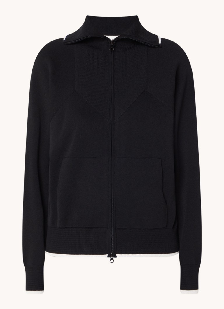 Ba&sh Dames Dimo fijngebreid vest met steekzakken in de kleur Zwart