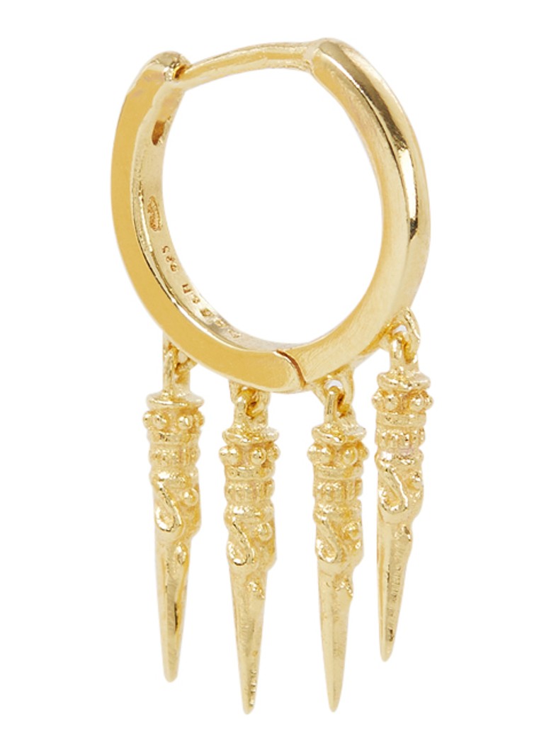 Ba&sh Dames Okinawa oorring met hanger in de kleur Goud