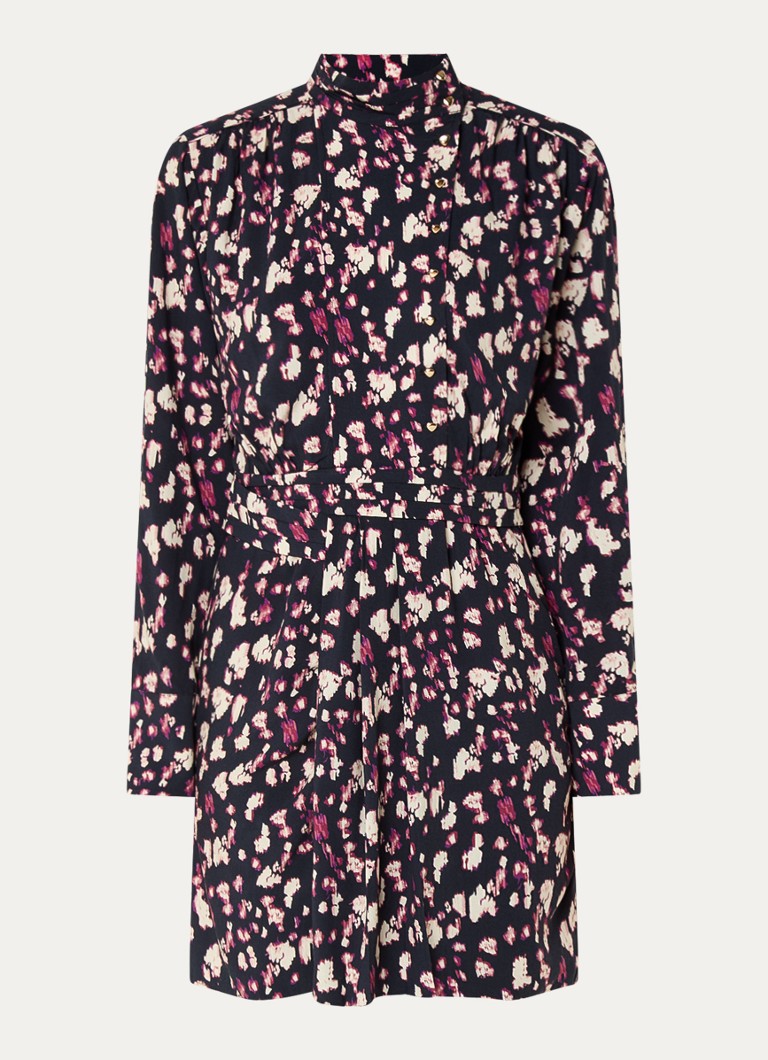 Ba&sh Dames Molly mini tuniekjurk met print in de kleur Zwart