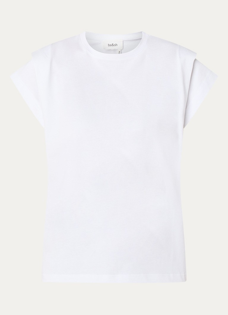 Ba&sh Dames Pio T-shirt met ronde hals in de kleur Wit