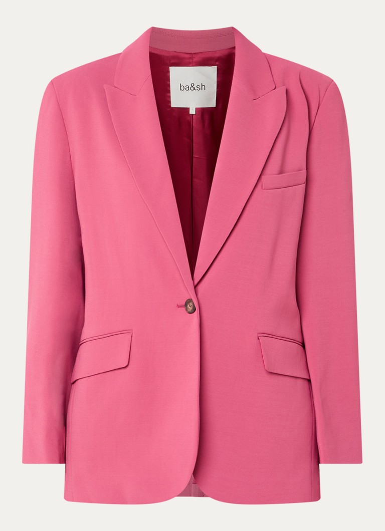 Ba&sh Dames Cetty blazer met klepzakken in de kleur Donkerroze