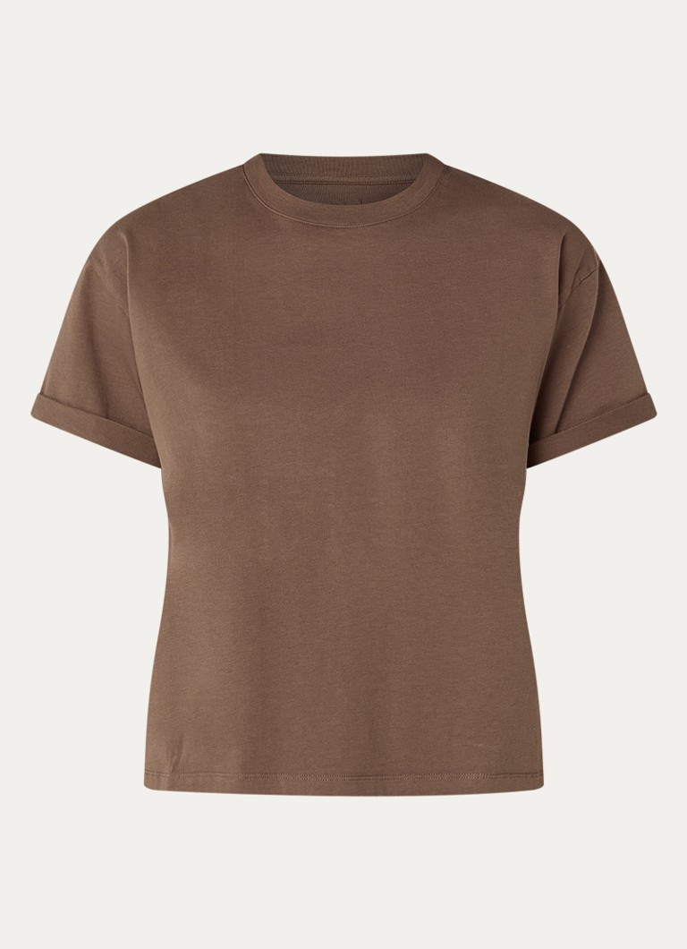 Ba&sh Dames Rosie T-shirt met ronde hals in de kleur Bruin