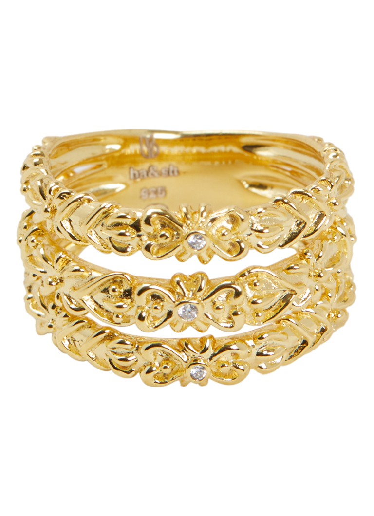 Ba&sh Dames Prince ring van zilver in de kleur Goud