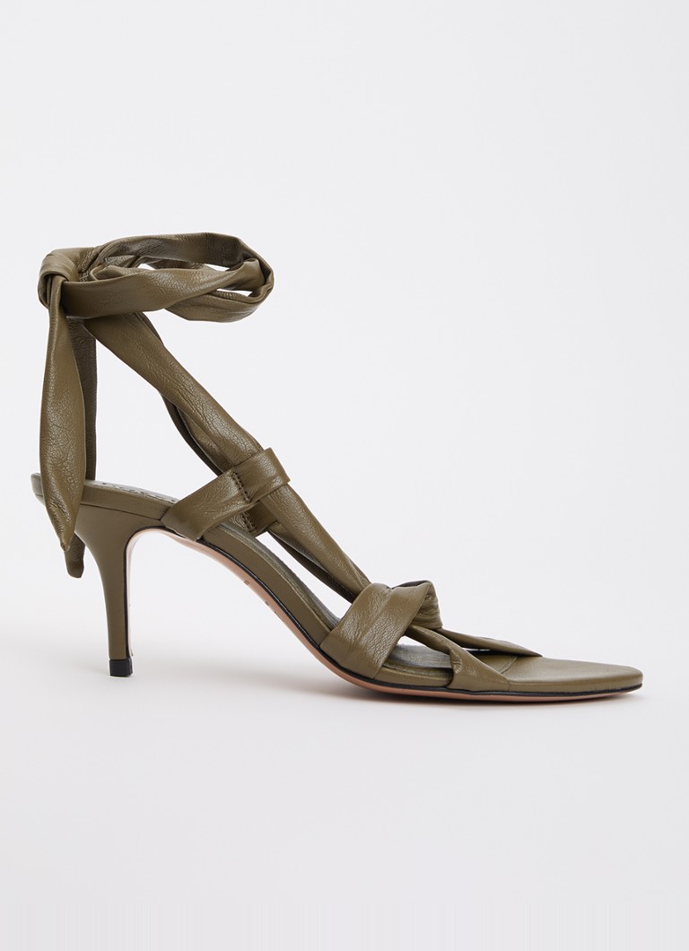 Ba&sh Dames Covilla sandalette in de kleur Mosgroen