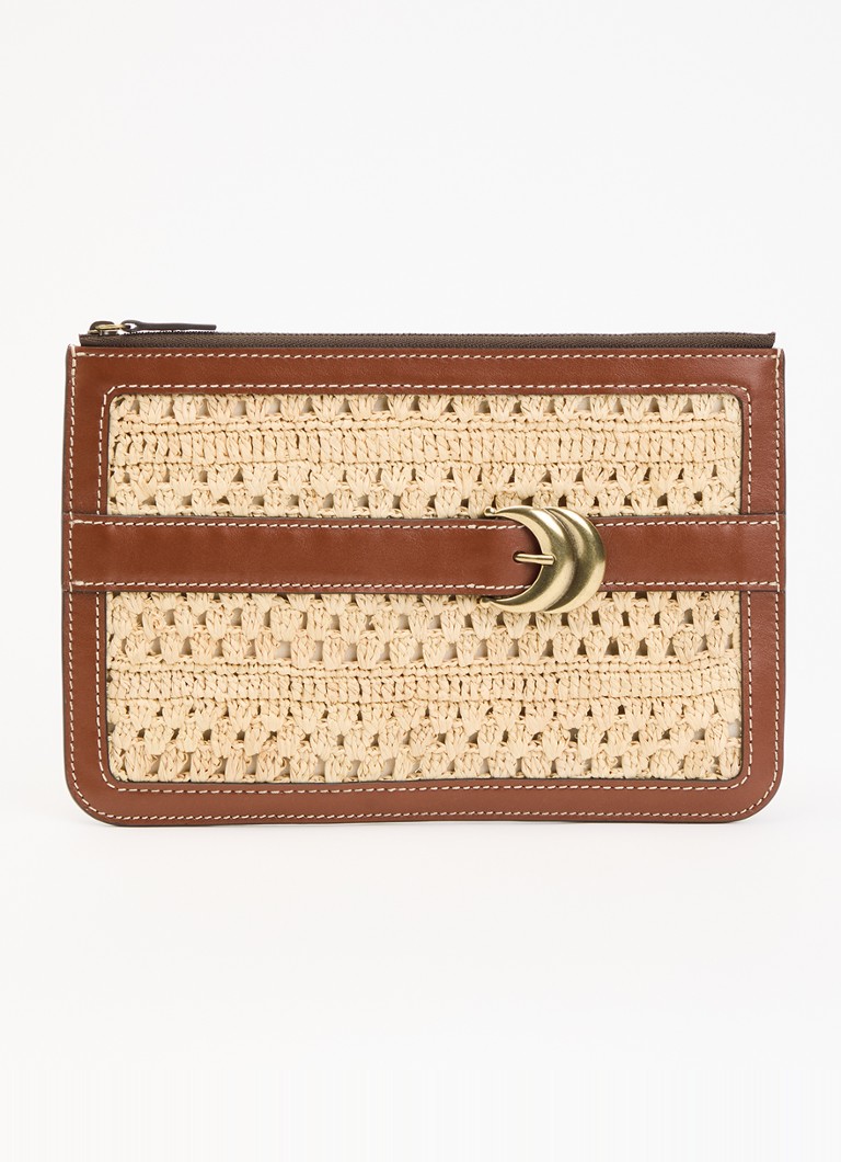 Ba&sh Dames YOUYOU handtas met gespdetail en details van kalfsleer in de kleur Bruin