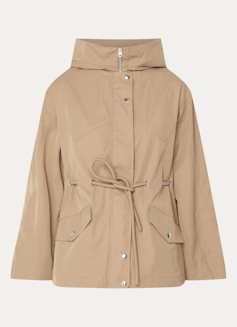 Ba&sh Dames Ilio trenchcoat met strikdetail in de kleur Camel