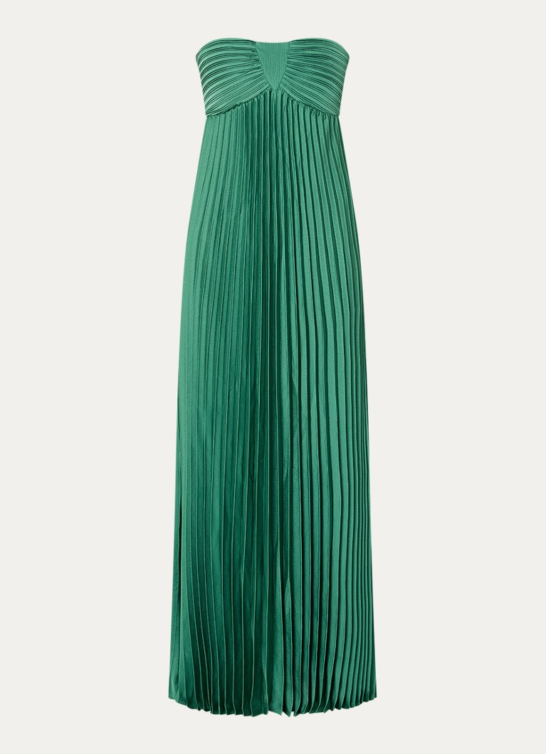 Ba&sh Dames Willow maxi jurk met plissé in de kleur Groen