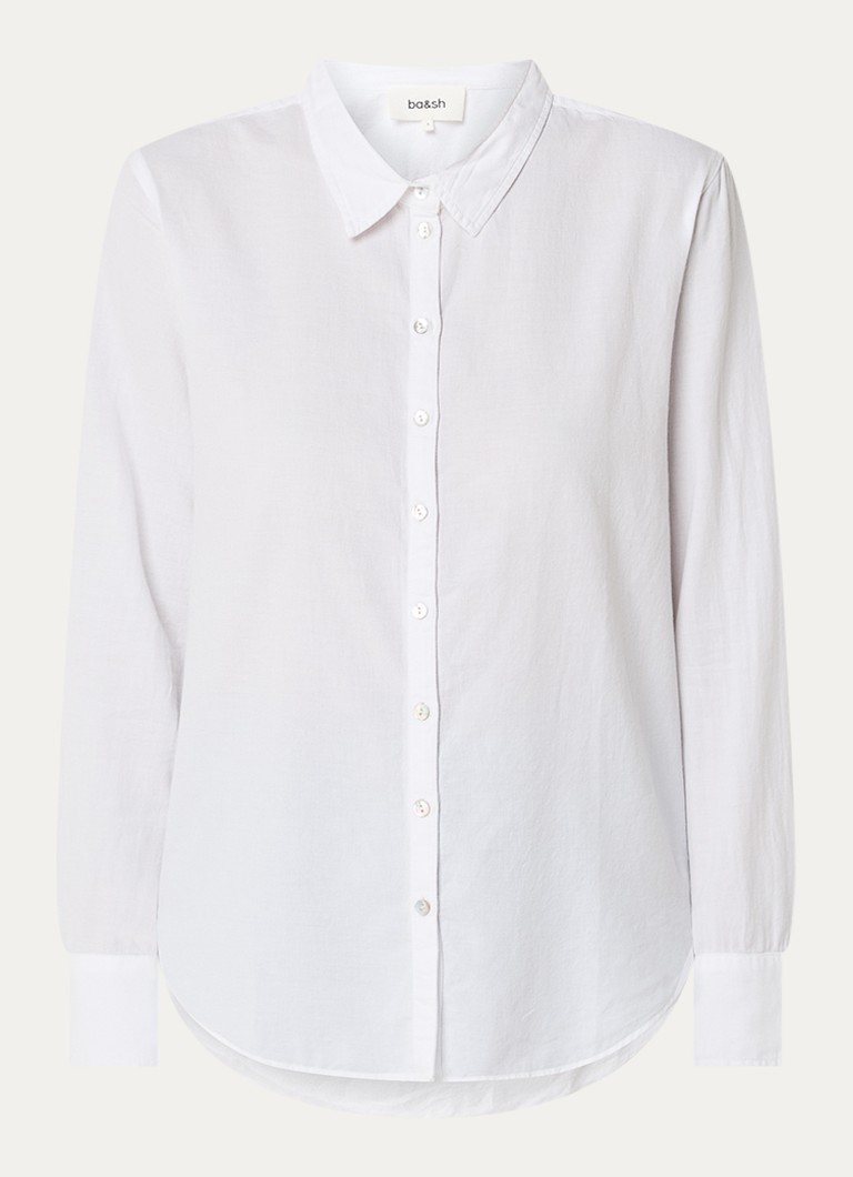 Ba&sh Dames Chiren blouse met kraag in de kleur Wit