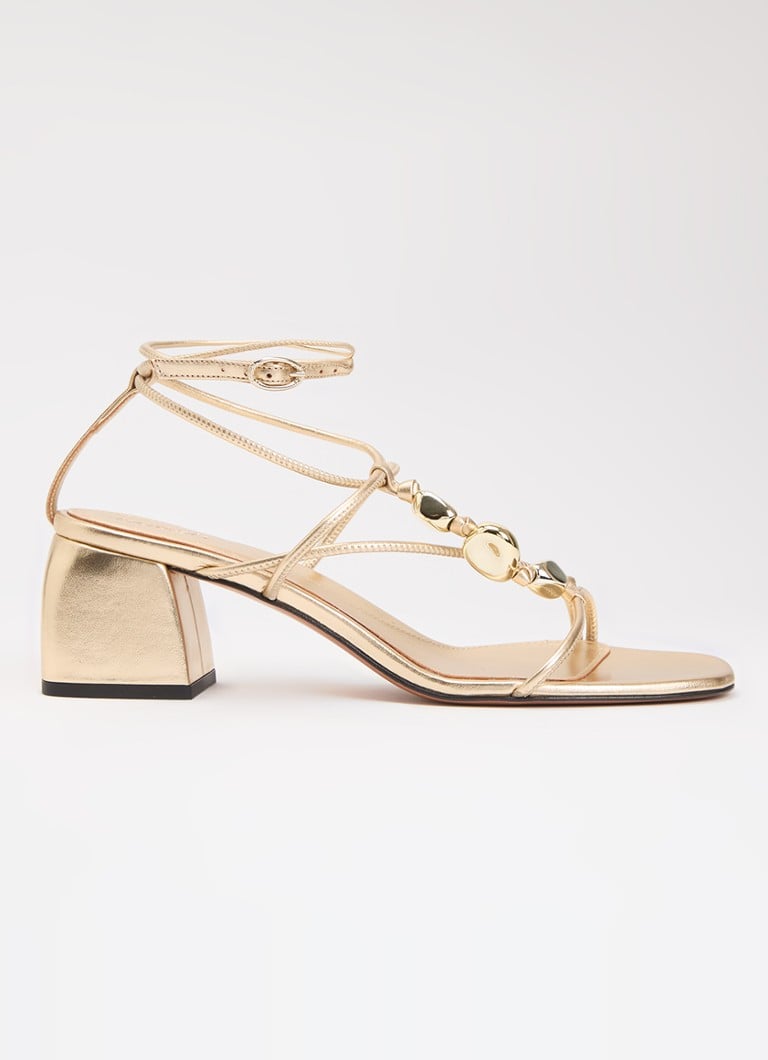 Ba&sh Dames Caya sandalette van lamsleer in de kleur Goud