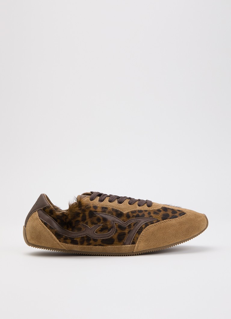 Ba&sh Dames Sneaker met suède details in de kleur Bruin