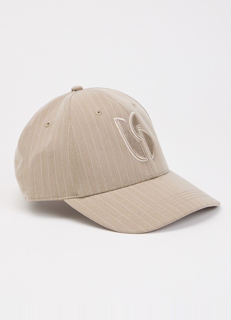 Ba&sh Dames Harlow pet met logoborduring in de kleur Taupe