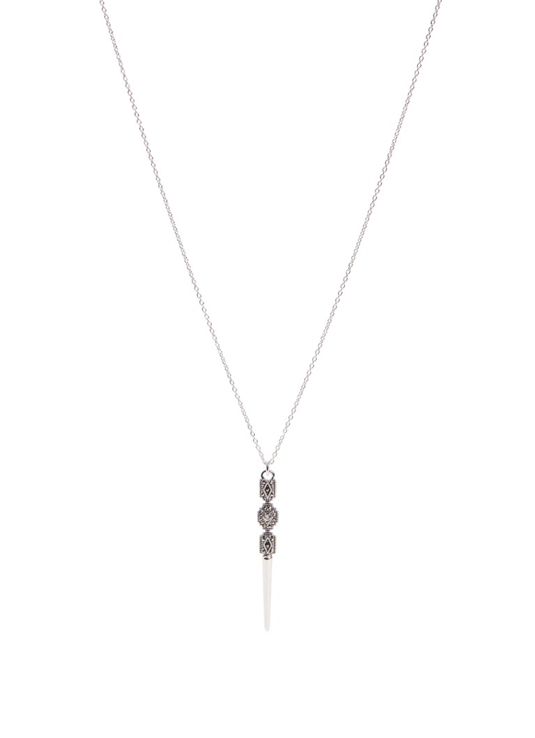 Ba&sh Dames Rene ketting met kristal in de kleur Zilver