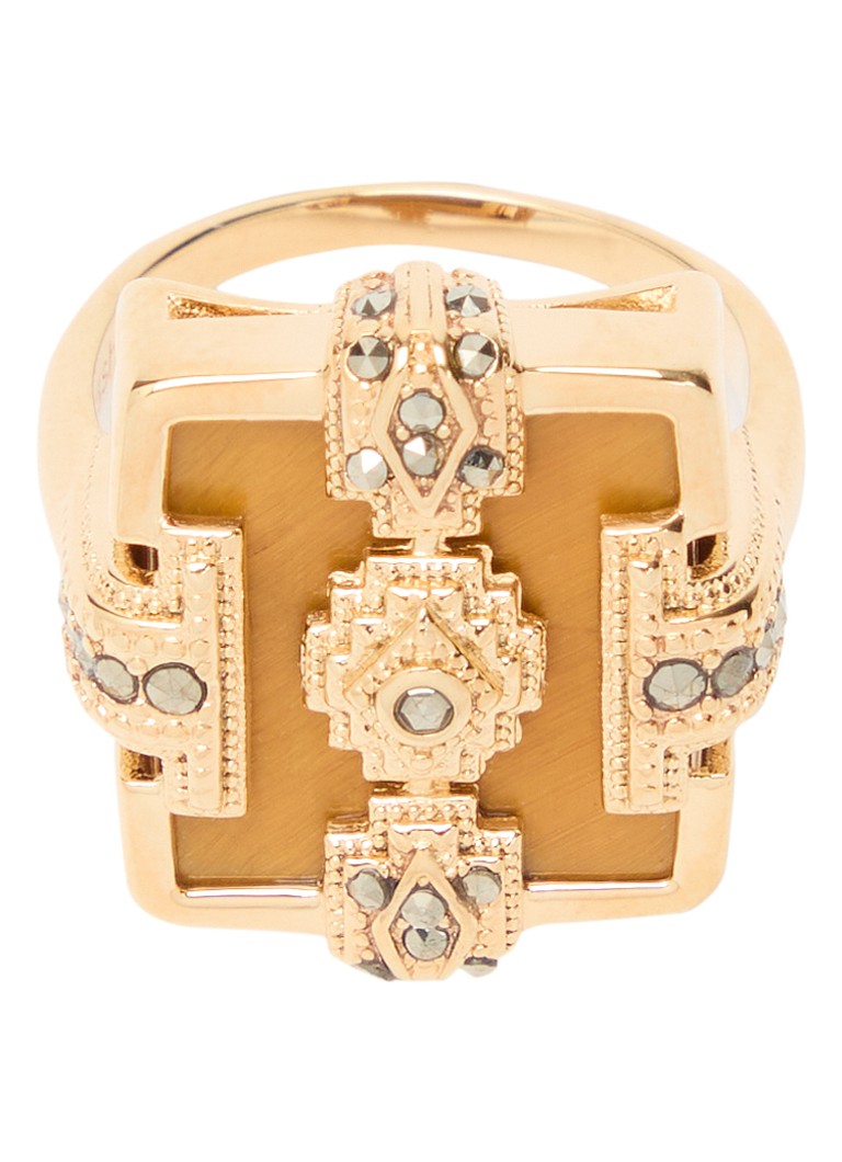 Ba&sh Dames Hiza ring met kristal in de kleur Goud