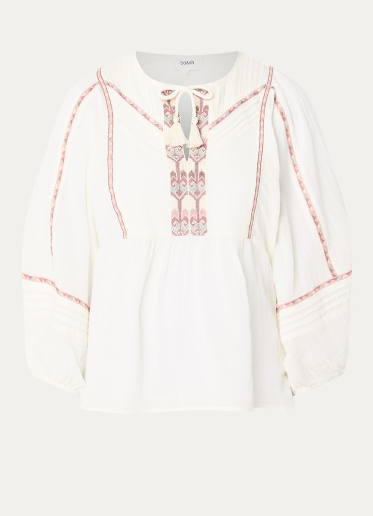 Ba&sh Dames Poeme tuniek met print in de kleur Gebroken wit