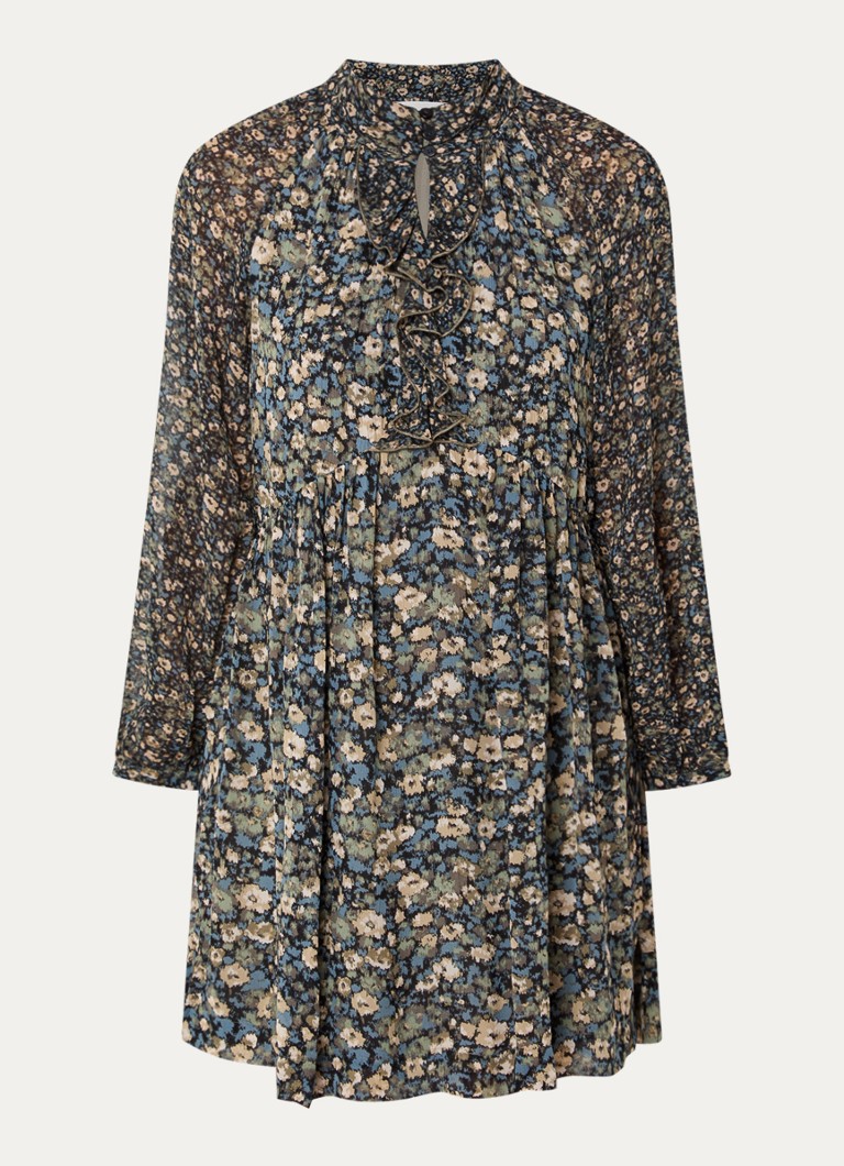 Ba&sh Dames Kimia mini tuniekjurk met print in de kleur Khaki