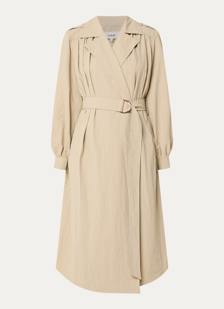 Ba&sh Dames Wili trenchcoat met steekzakken in de kleur Beige
