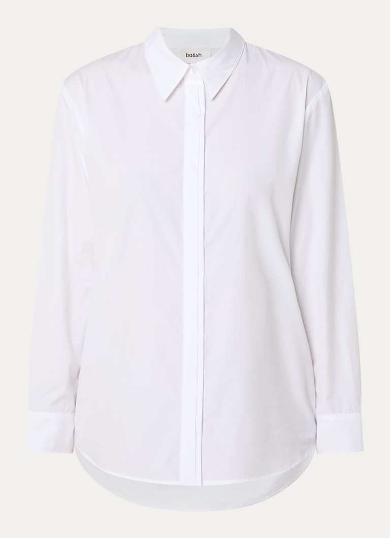 Ba&sh Dames Cola blouse met kraag in de kleur Wit
