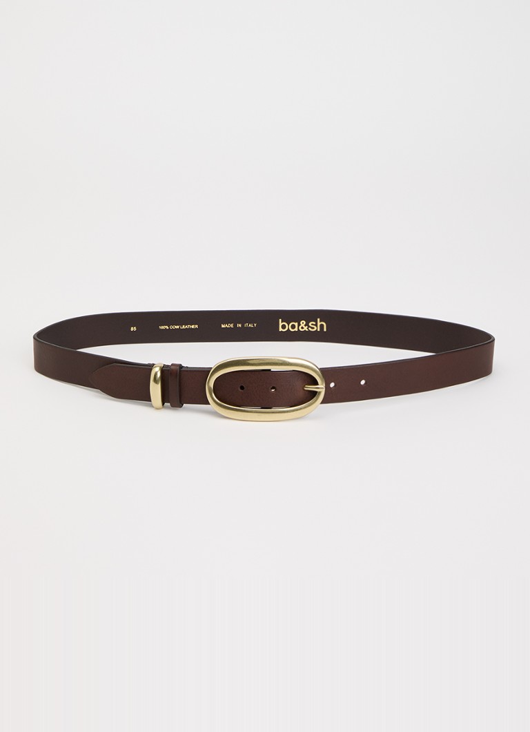 Ba&sh Dames Bastian riem van leer in de kleur Bruin