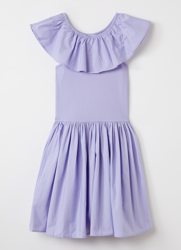 Molo Meisjes Christal jurk met plooidetail in de kleur Lila, maat: 5-6Y=116