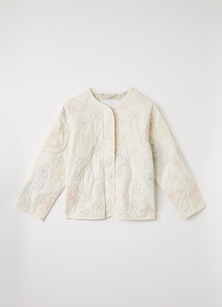 Molo Meisjes Holley jack met borduring in de kleur Creme, maat: 9-10Y=140