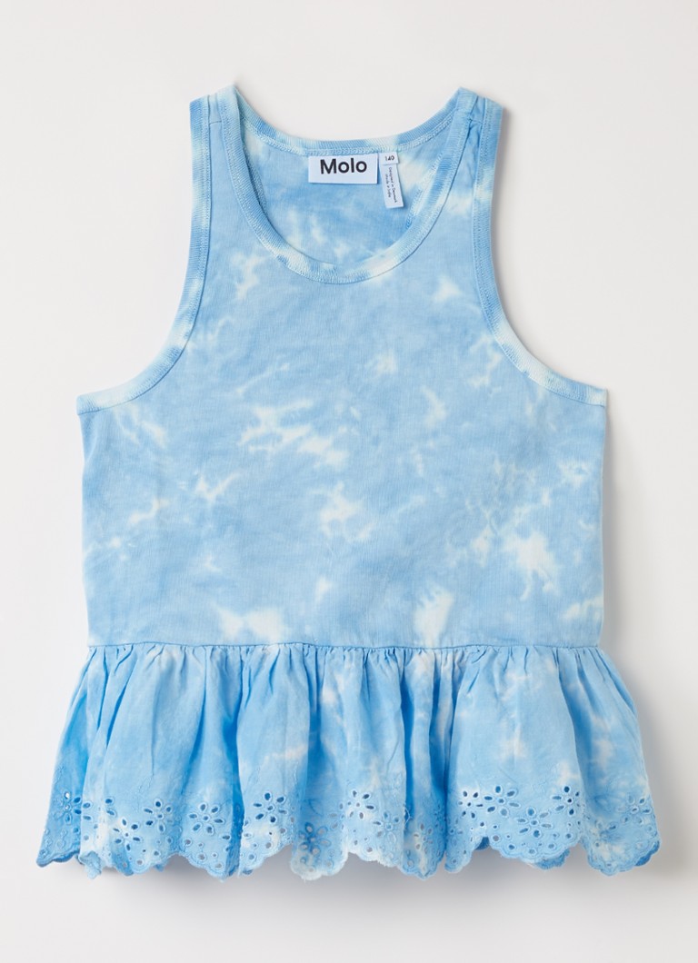 Molo Meisjes Rosa top met ruches in de kleur Lichtblauw, maat: 9-10Y=140