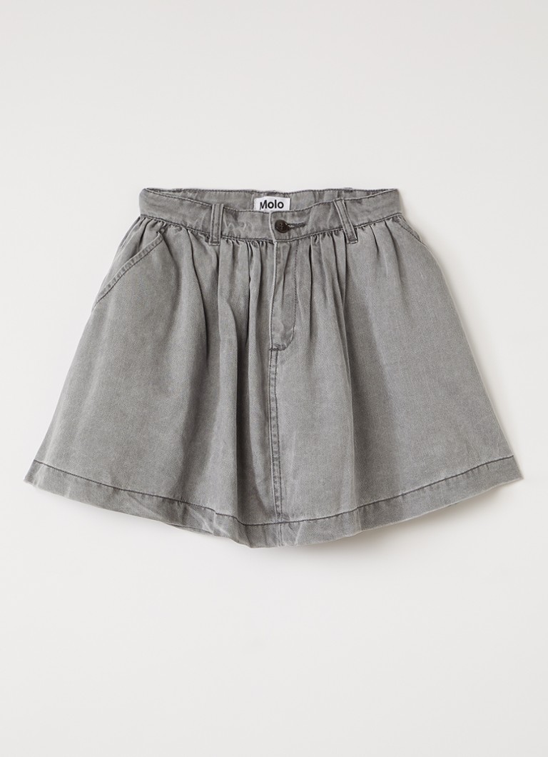 Molo Meisjes Beatrix minirok in de kleur Grijs, maat: 9-10Y=140