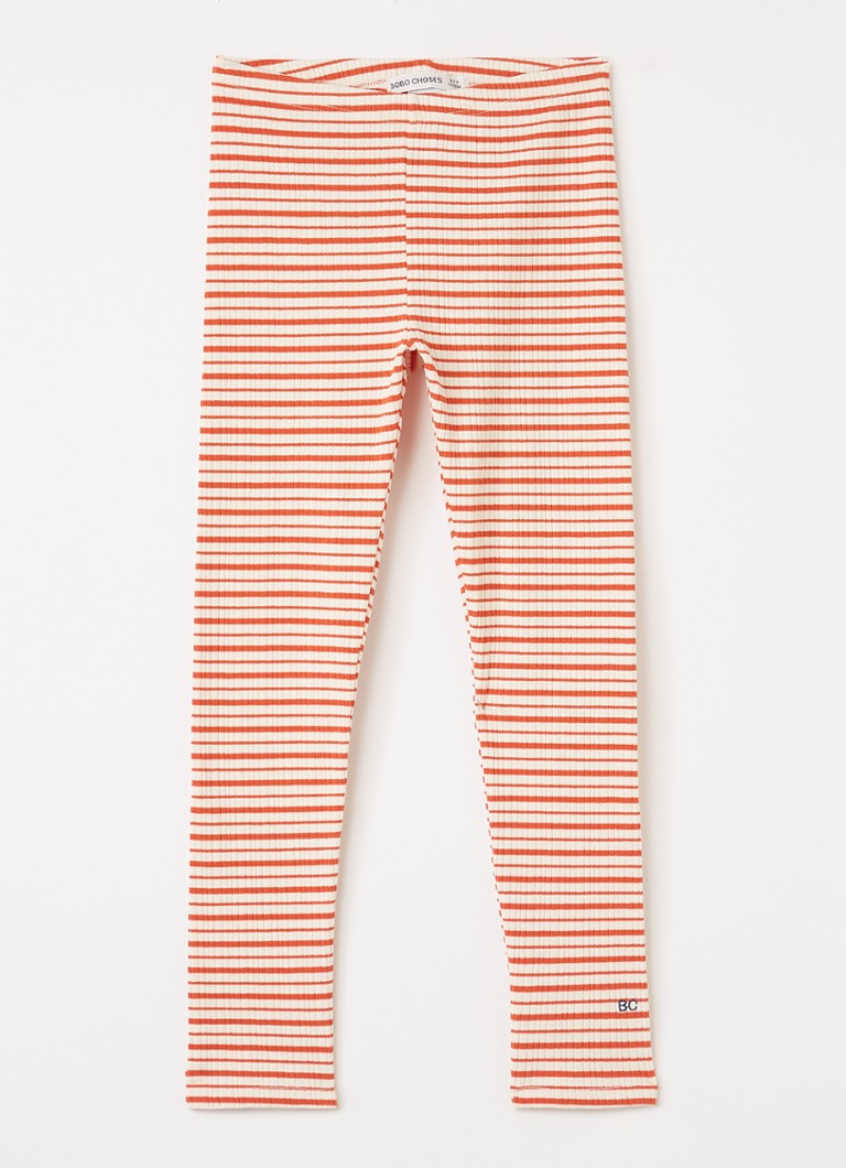 BOBO CHOSES Meisjes Legging met streepprint in de kleur Gebroken wit, maat: 4Y-5Y=104