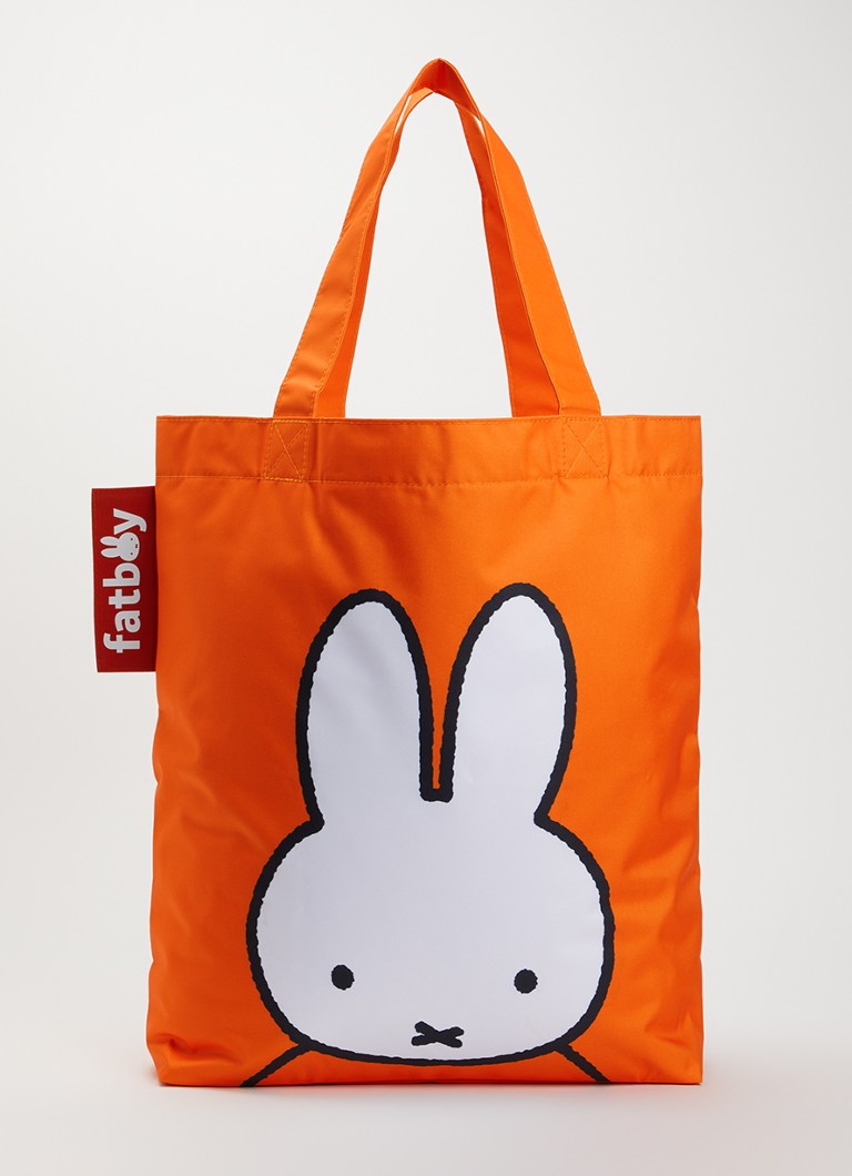 Fatboy Dames Carry-All Nijntje shopper met logo en print in de kleur Oranje, maat: 1maat