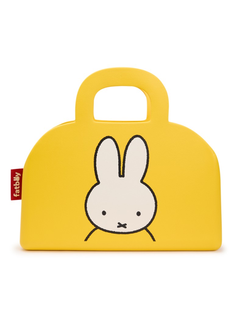 Fatboy Dames Sjopper Kees x Nijntje shopper met logo en print in de kleur Geel, maat: 1maat