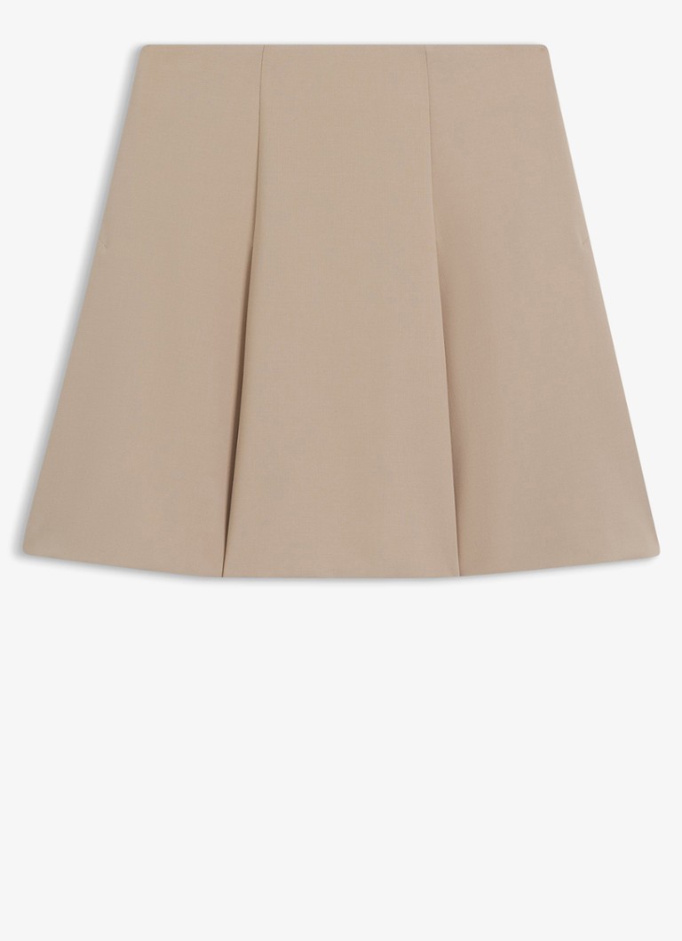 HUGO Dames Minirok met plooien in de kleur Beige
