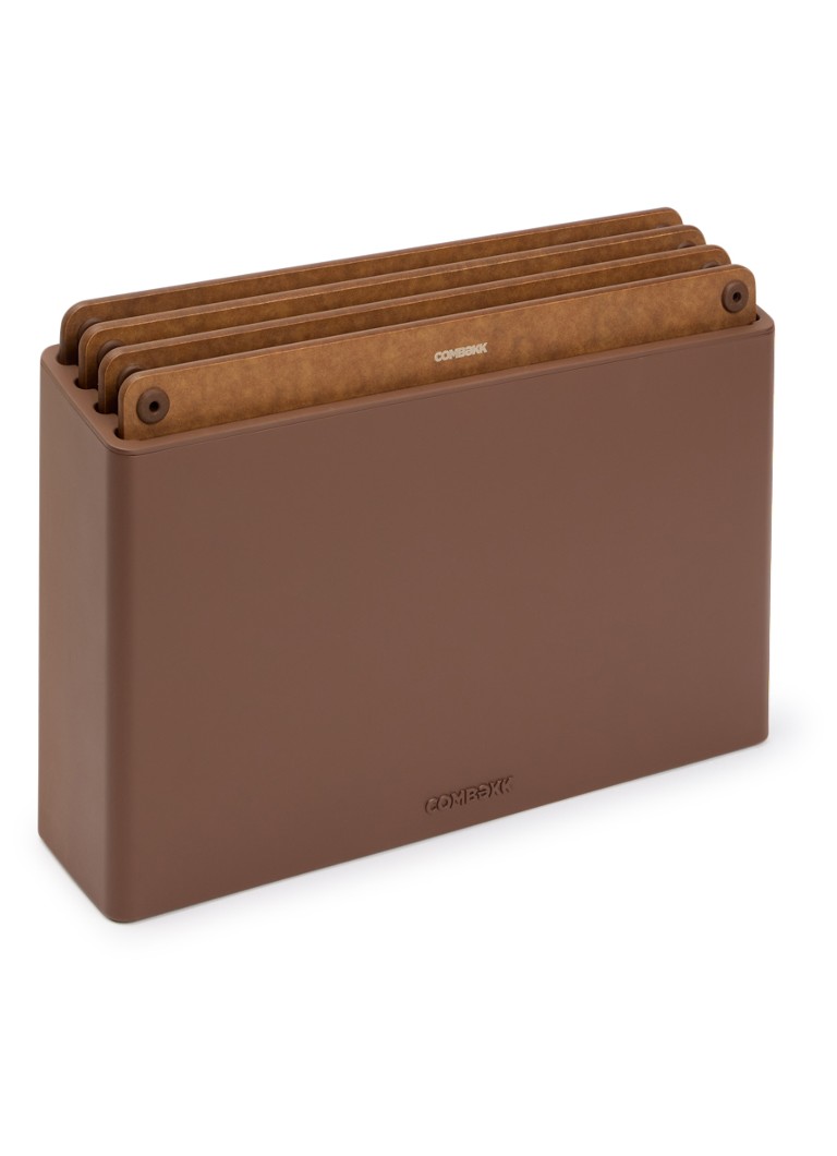 Combekk Snijplank 22 x 32 cm set van 4 Bruin - Deal