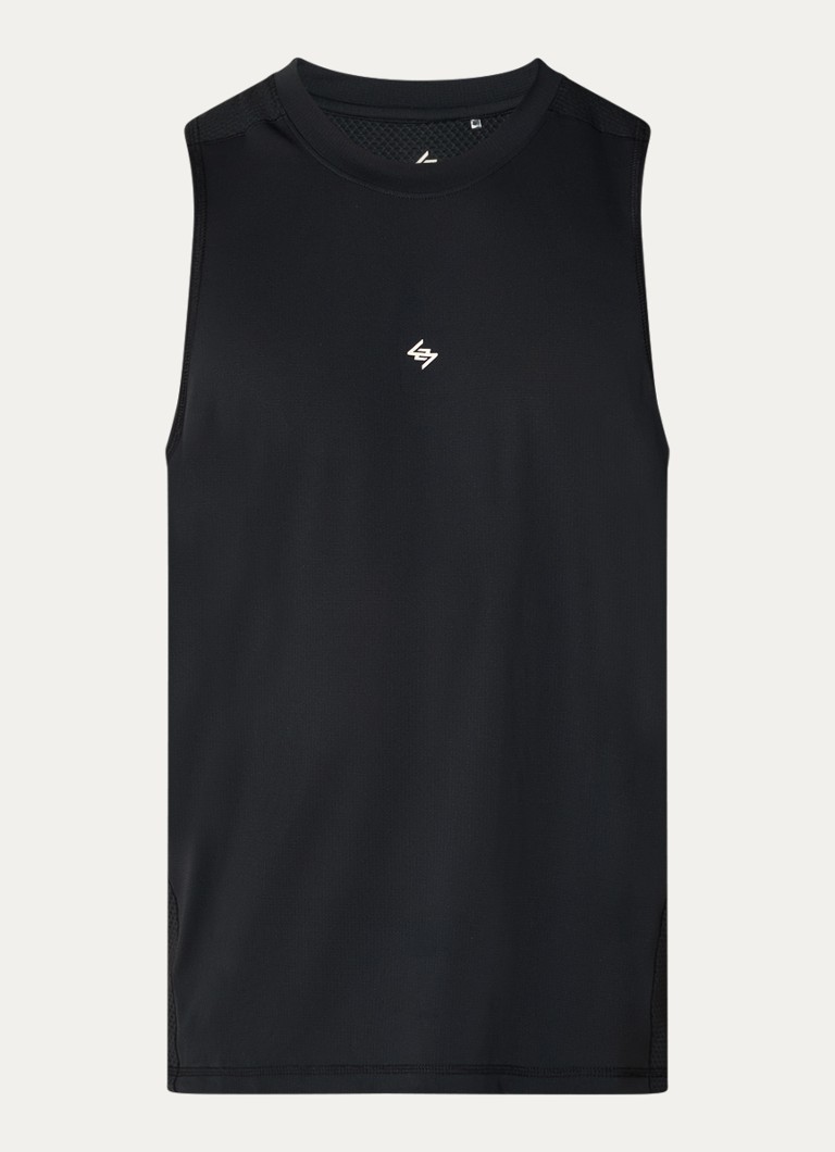Represent Heren 247 Numbers tanktop met logo- en backprint in de kleur Zwart, maat: XL