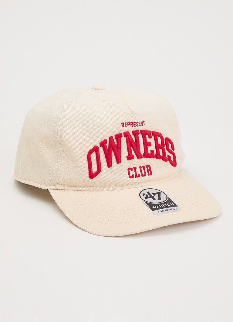 Represent Heren Owners Club pet met logoborduring in de kleur Beige, maat: OS